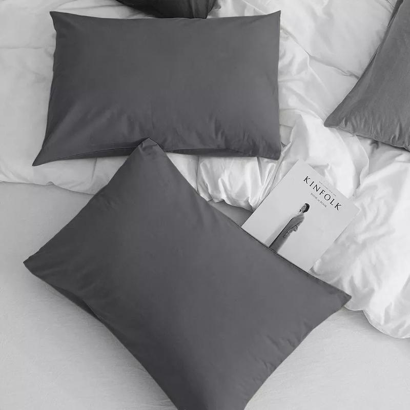 Trend & Bend  Ultra Soft 2-Pack Microfiber Pillowcases Soft, Breathable Pillow Cases White, Silver, Charcoal, Grey, Navy Blue, Emerald Green, Beige & Black - Set of 2 (50x75cm) 2