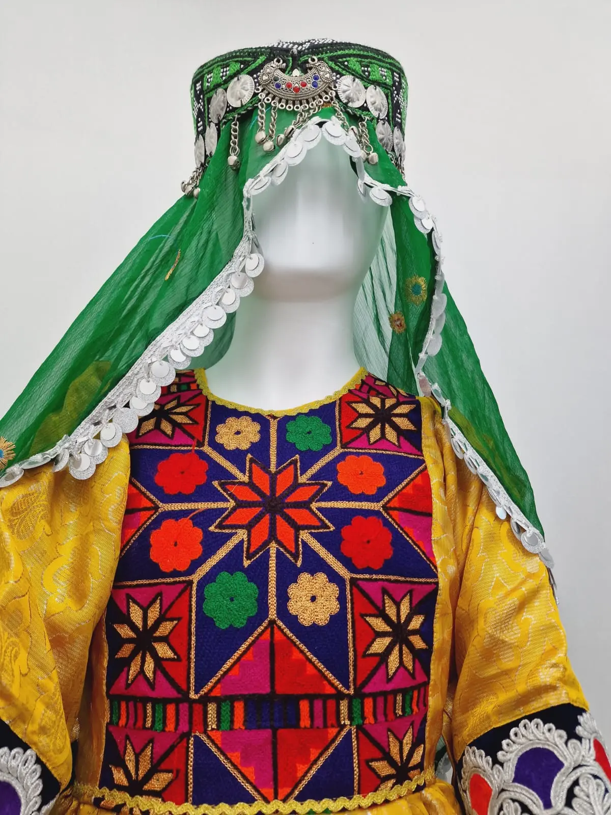 afghani banarasi dress