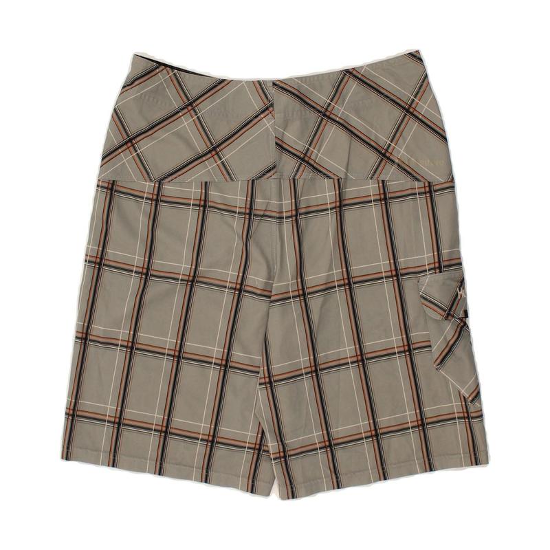 Pre-Owned Vintage HURLEY Mens Swimming Shorts Large Grey Check Polyester 2