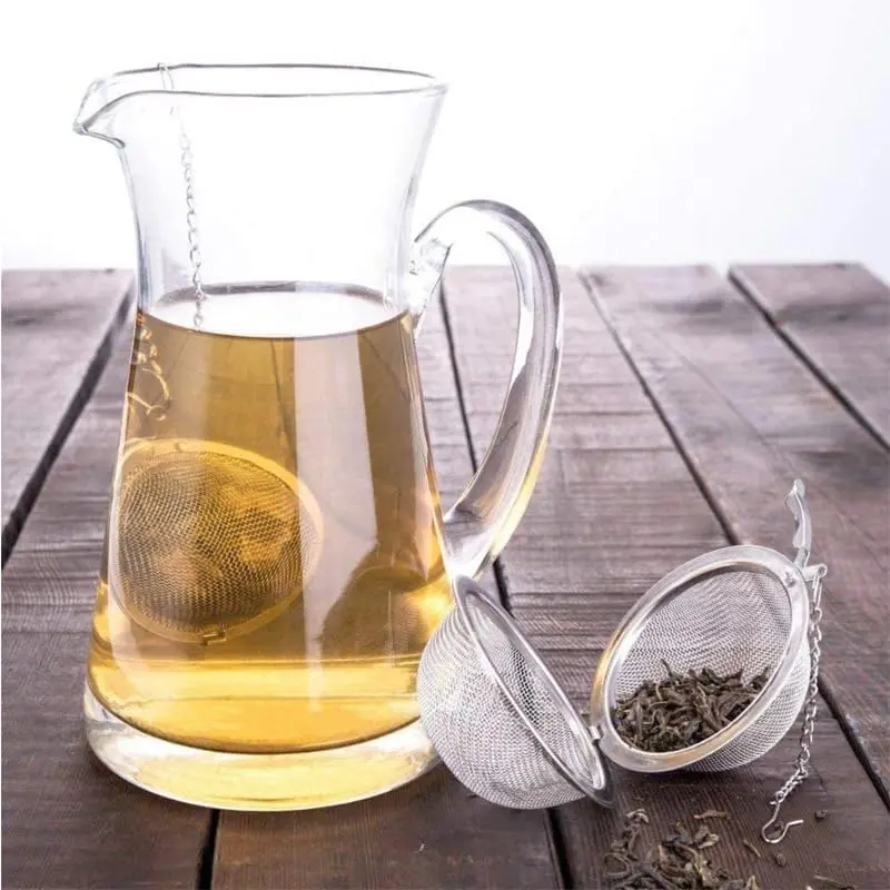 2 Pack Tea Strainer Infuser Ball - Stainless Steel Mesh Spoon for Leaves Herb Filter Fruit Squeeze (2 Tea Balls) 1