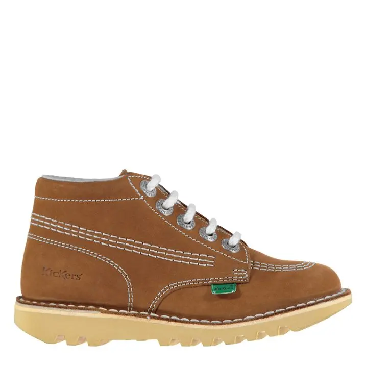 Kickers Kids Childrens High Boots Desert Lace Up 1