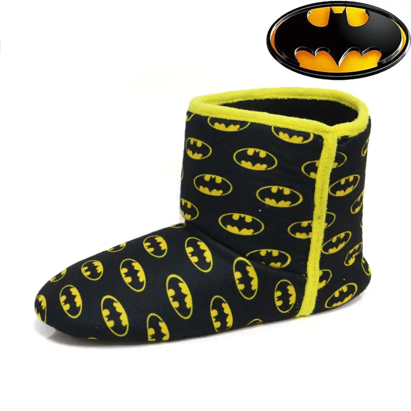 MENS BATMAN SLIPPERS NEW MENS BOYS NOVELTY WARM COMFORT FUR WINTER SHOES 1