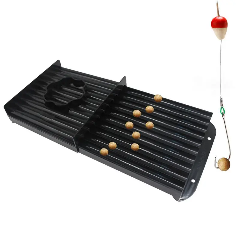 Boilie Roller European Style Bait Roller Black PP Material Fishing Accessory Bait Molding Machine Fishing Bait Roll Board 8