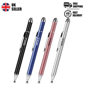 Stylus Pens for Touch Screens Microfiber and Capacitive Transparent Precise Disc Stylus Pen for iPad- iSOUL Accessories Computer Tablet Device Smartphone
