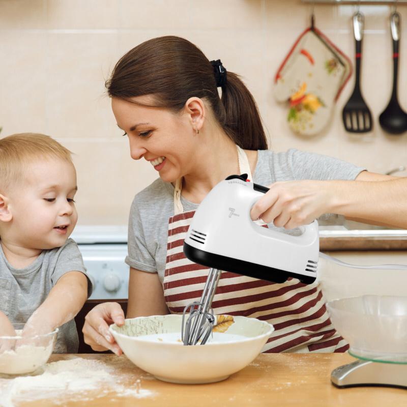 7 Speed Electric Hand Hero Mixer Electronic Handheld Whisk Food Blender Egg Cake 4