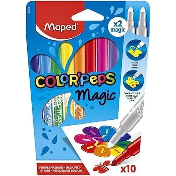 Color'Peps 'Magic' - Colour Reveal Felt Tip Pens (Pack of 10), 844612 0