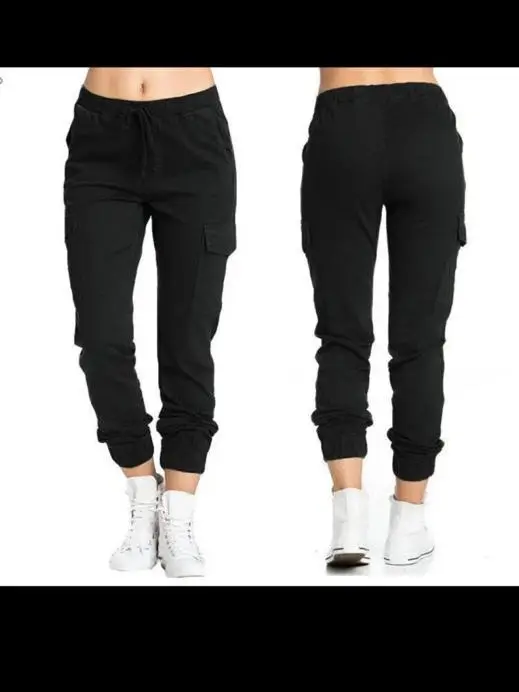 Ladies Women Cargo Strechy Trouser With Pocket 0