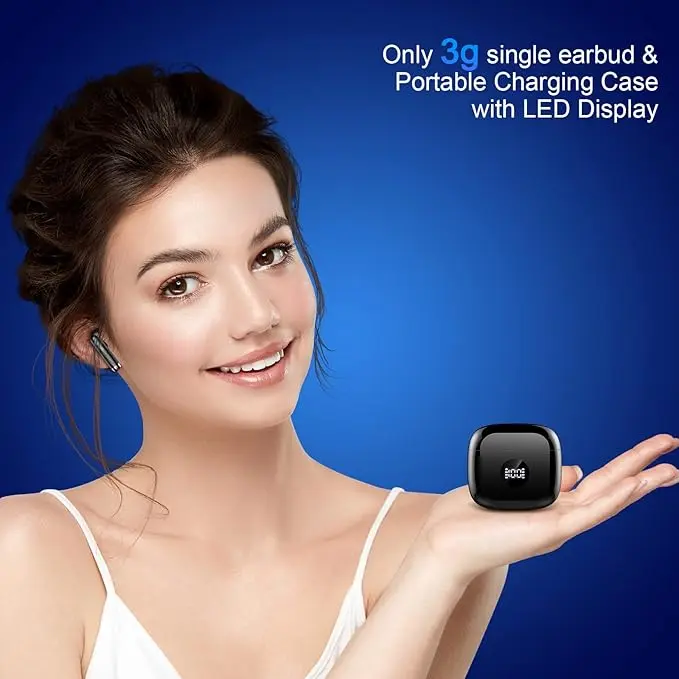 {Limited Time Deal} Wireless Earbuds, Bluetooth 5.3 Headphones in Ear with 4 ENC Noise Cancelling Mic, Bluetooth Earbuds 40H Playtime, 2024 HiFi Stereo Deep Bass Wireless Earphones, IP7 Waterproof, USB-C Fast Charge 4