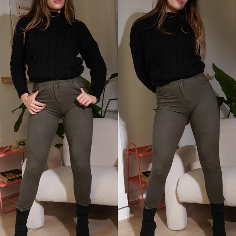 Women's Plain Jeggings Stretchy Skinny Zip Up High Waist Trousers Jeans Pants, Soft Stretchy Comfortable Material- Womenswear Leggings Size 8 to 20 1