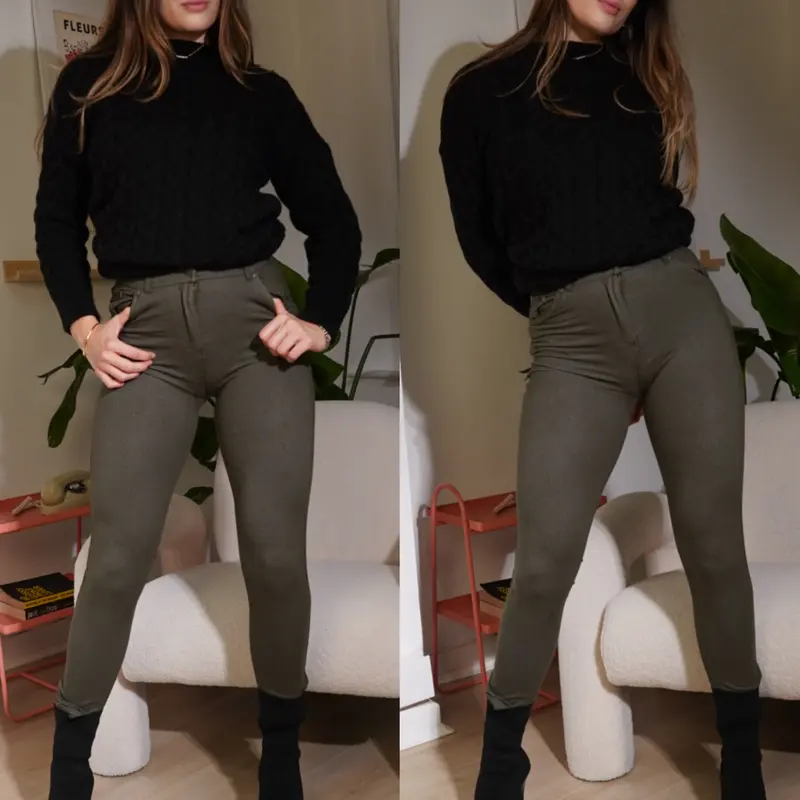 Women's Plain Jeggings Stretchy Skinny Zip Up High Waist Trousers Jeans Pants, Soft Stretchy Comfortable Material- Womenswear Leggings Size 8 to 20 1