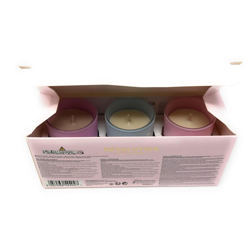 Mini Scented Candle Trio Awakening Gift Set Aroma Decor Freshener Glass Decoration Floral  Cozy Fragrance 6