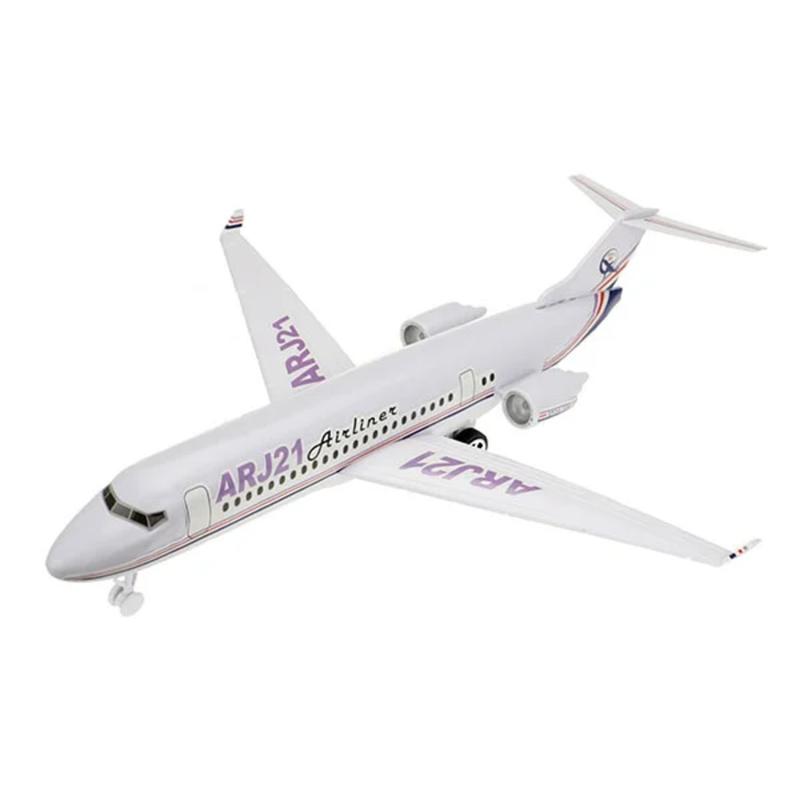 UMKYTOYS Friction Powered Passenger Airplane Toy for Kids with Light and Sound Aircraft Model Machine Play Vehicle Collection Gift for Kids Boys Girls 0