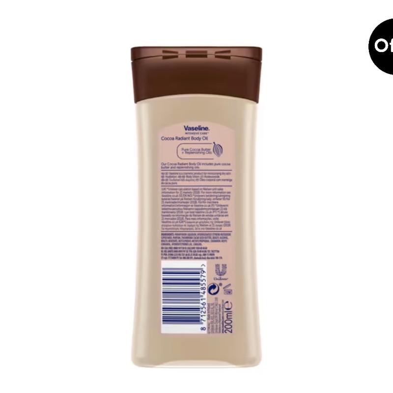 Vaseline Cocoa Body Oil Gel for Smooth Skin Body Care winter hygiene 5