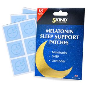 5Kind Melatonin Sleep Patches for Adults - 18 Pack- High Strength Melatonin, 5HTP & Lavender in Every Patch - Natural Therapy Healthcare Solution