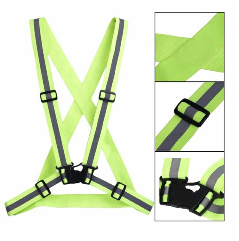 Product Introduction of Cycling Reflective Vest High Visibility Safety Vest for Night Riding Running Bicycle Motorcycle Outdoor Sports Vest Elastic Band 43