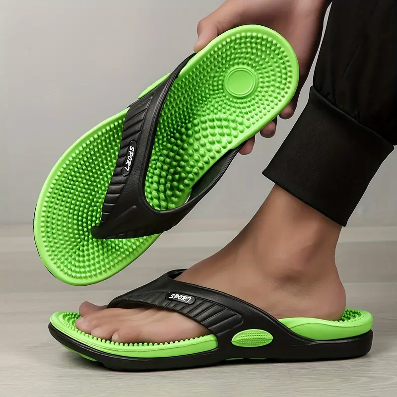 Acupressure Massage Slippers, Flip-Flops, Arch Support, Suitable for Adults, Unisex, Lightweight And Comfortable Summer Sandals with Shock Absorption And Anti-Slip Features, Ideal for Indoor And Outdoor Use at The Beach During Spring And Summer. 4