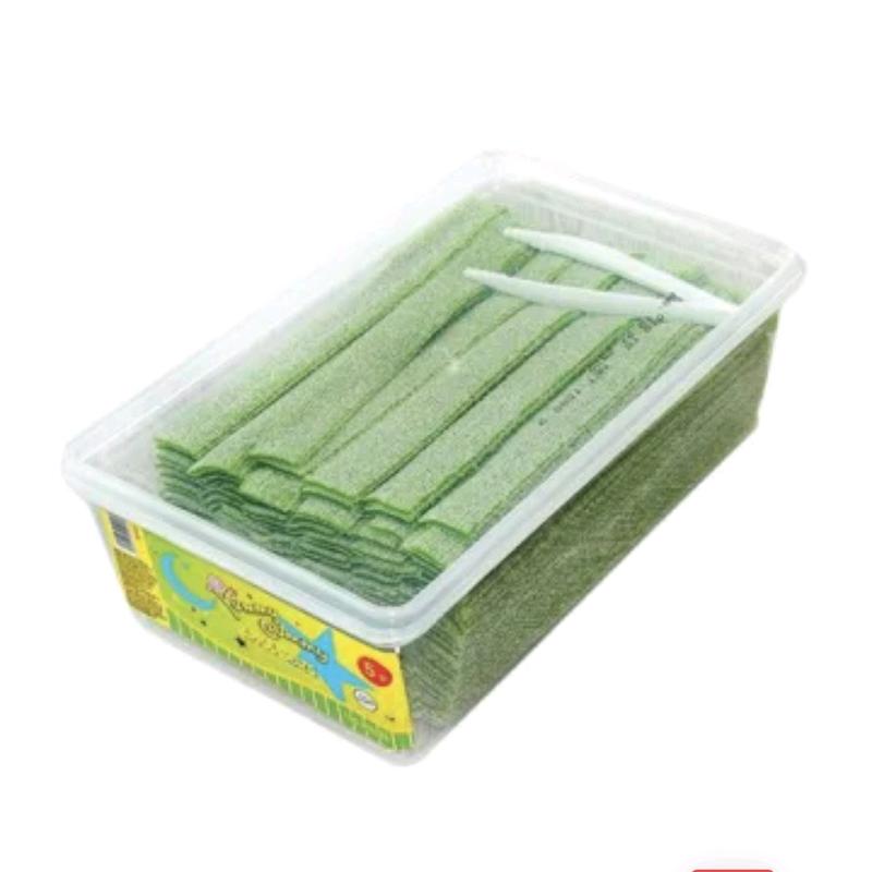 YUMMY GUMMY FIZZY BELTS TUBS(120 PIECES). SUITABLE FOR VEGETARIANS. HALAL. AVAILABLE IN BLUE RASPBERRY FLAVOR 3