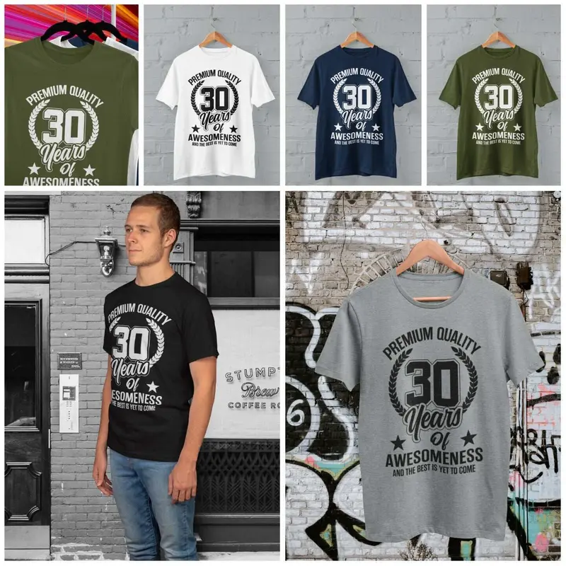Funny 30th Birthday T Shirt 30 Years Of Awesomeness And The Best Is Yet To Come 2