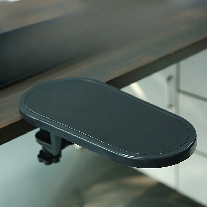 Ergonomic Adjustable Computer Armrest with Rotating Mouse Pad Holder and Keyboard Extender for Office Comfort 0