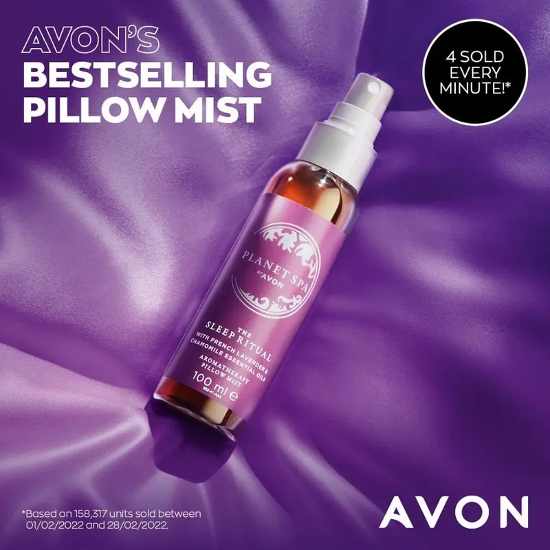Planet Spa Sleep Ritual Pillow Mist Aromatherapy; the top-rated sleep spray hero, infused with French lavender and chamomile essential oils to help you get the beauty sleep you deserve. Assists sleep, ensures relaxation. oil 1