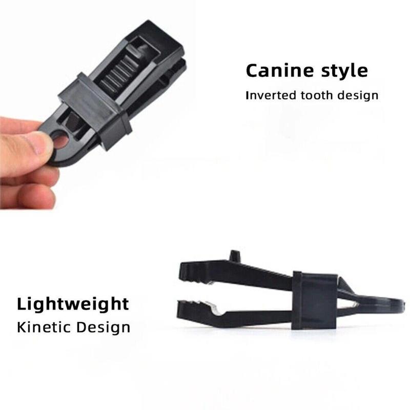 12/24x Adjustable Heavy Duty Lock Grip for Tarp & Shade Cloth Tarp Tent Clips 3