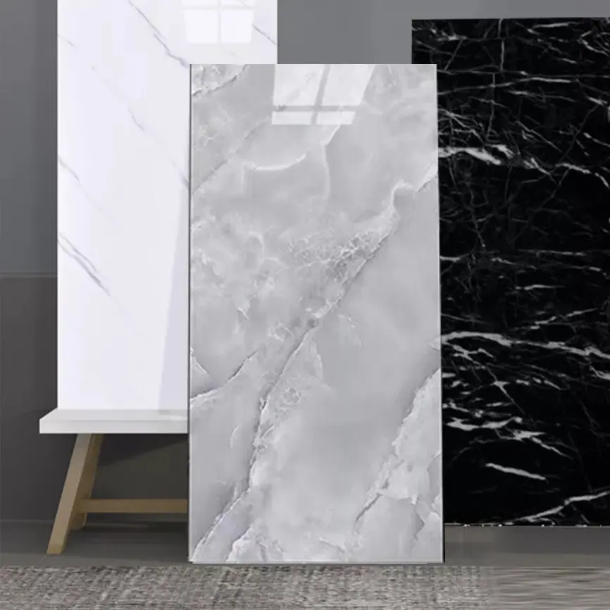 12x Self-Adhesive Marble Tiles Wall Sticker Stick On Kitchen Bathroom Home Decor