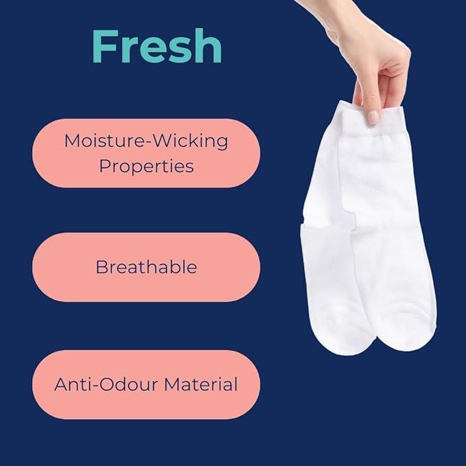 Little Ships 10 Pack Bamboo Socks Calf Socks Breathable Comfortable Kids Black Socks 10PK 4
