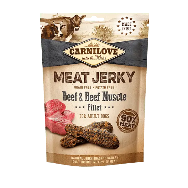 Carnilove Dog Treats Jerky Beef & Beef Muscle Fillet 100g 0
