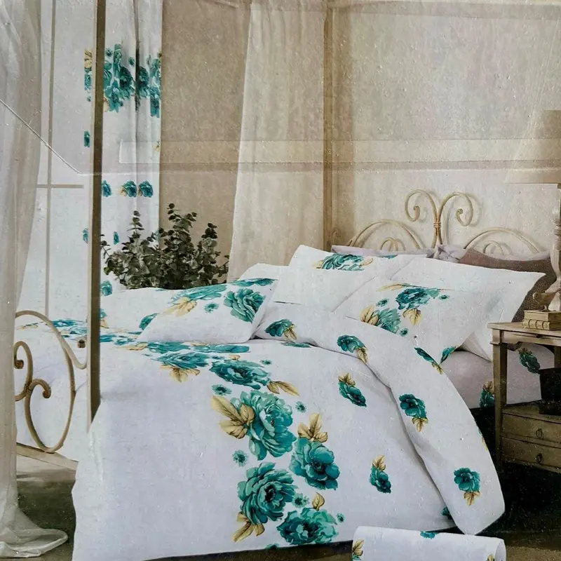3 Piece Printed  Oxford Microfiber Duvet Set – Includes 1 Duvet Cover and 2 Pillow Cases – Luxury,  Soft Bedding, Durable | and Wrinkle-Resistant | Breathable | Flat weave | Wrinkle Resistant | Machine Wash Double and King bedroom 1