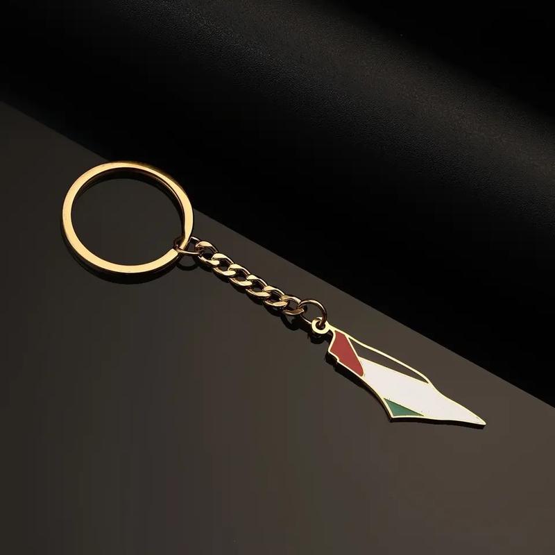 Palestine pendant keychain keyring for keys  stainless steel Palestine keychain 1