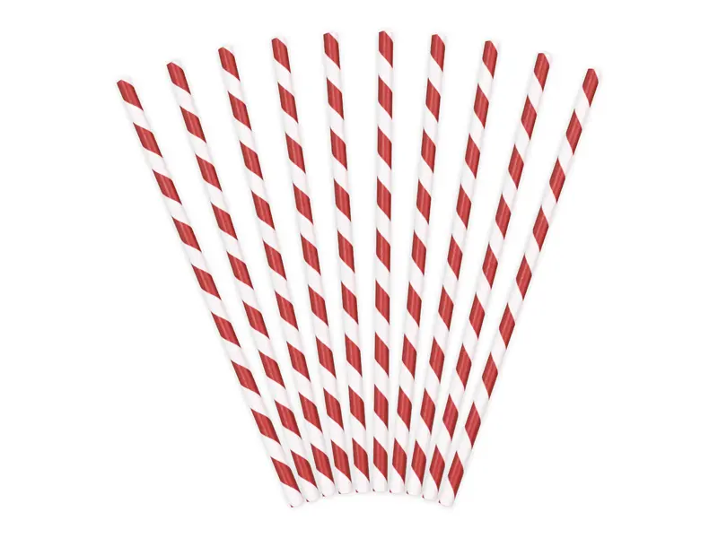 Paper Straws for Festive Party Decorations - Ornaments Disposable Pack 4