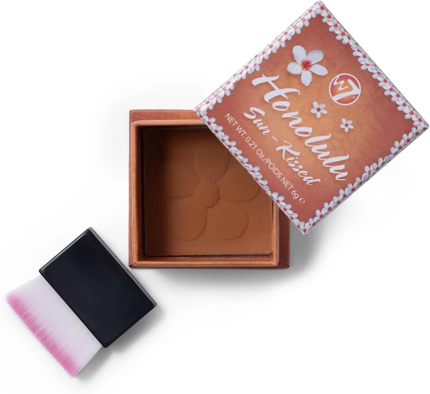 W7 Honolulu Sun-Kissed Bronzing Powder - Pressed Powder Bronzer - Contouring & Highlighting Vegan Makeup Matte Flawless Radiant Titanium Cosmetic