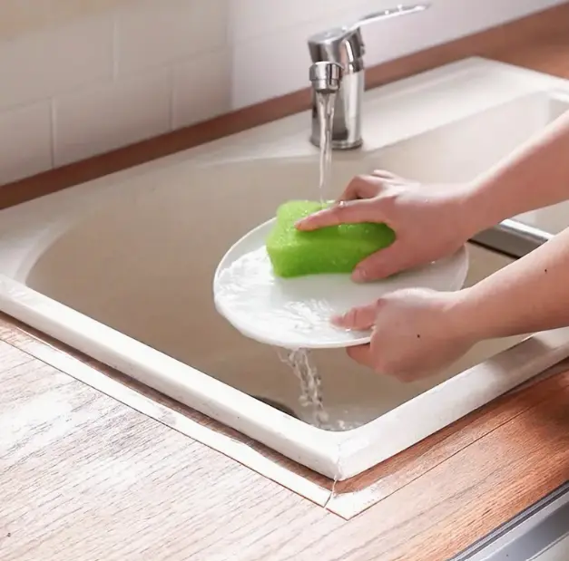 Durable Waterproof & Mould-Proof Sealant Tape: Easy Nano Adhesive for Sinks, Baths - Versatile & Long-Lasting Size 3cm x 5metres 4