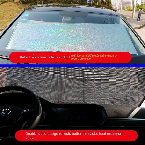 Car automatic roller blind sunshade, car insulating curtain, car front gear automatic retractable sunshade 1