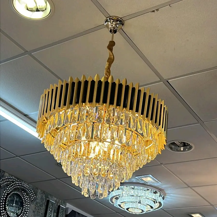 crystal chandliers 60cm wide new design perfect choice for living room and bedrooms.