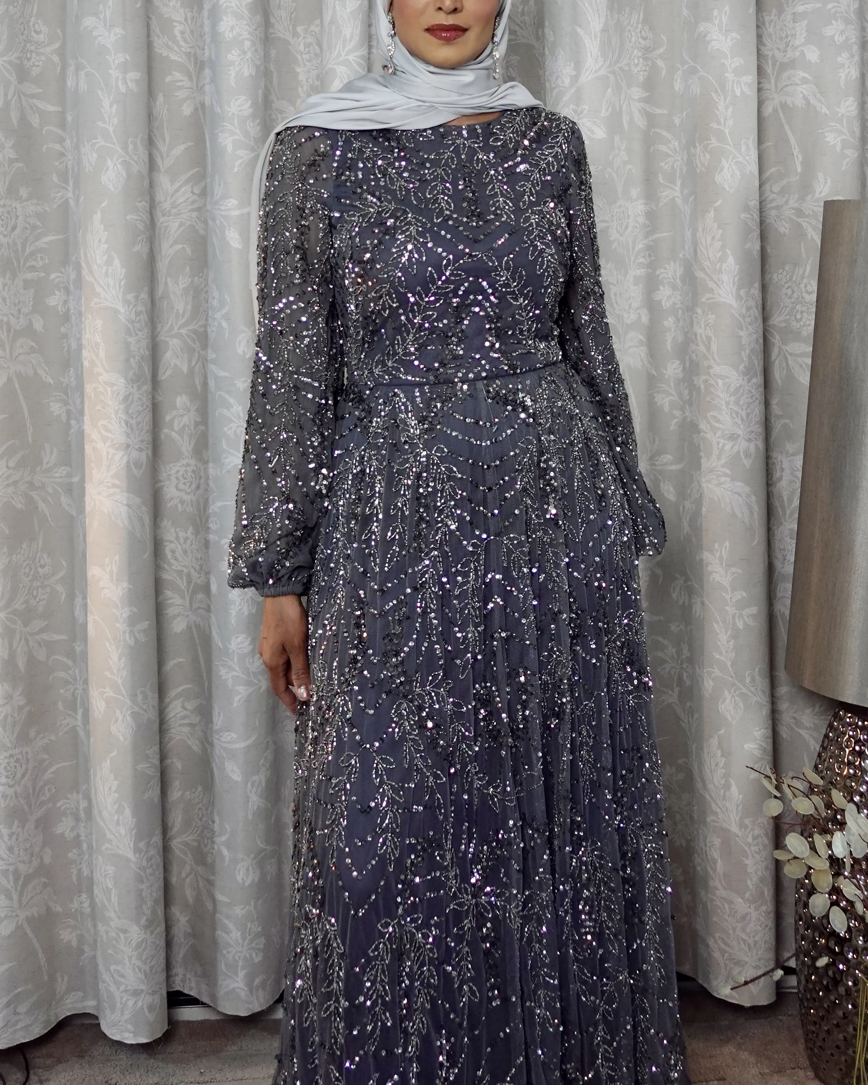 Karishma Embellished Sequin Maxi Dress