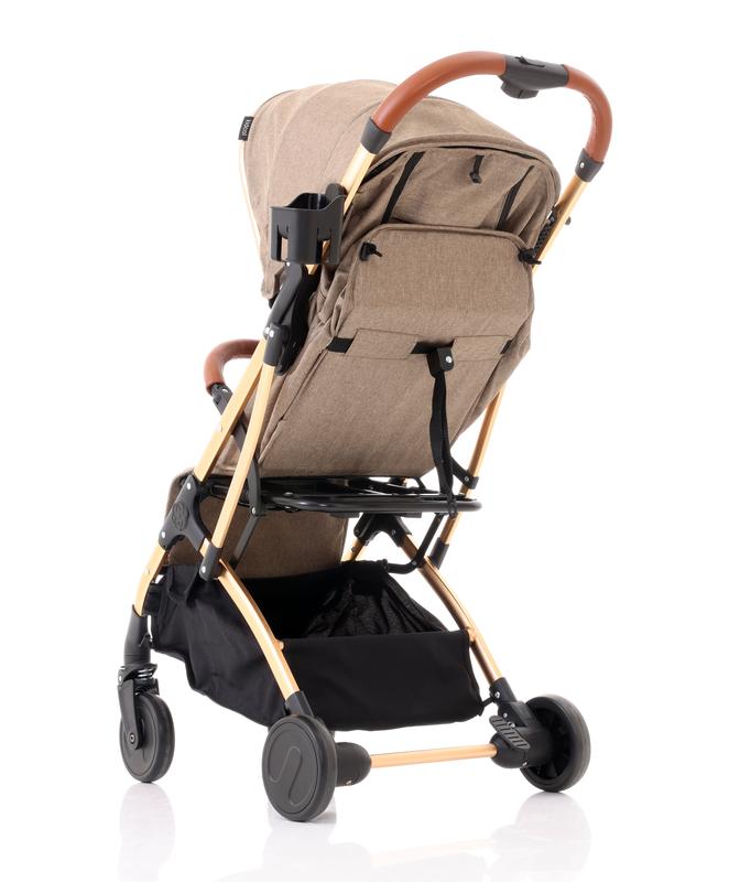 Kidcol Airline Approved Baby Stroller - Foldable, Lightweight - Khaki Gold essentials 4