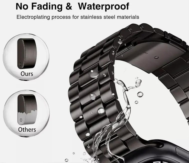 Watch Stainless Steel Strap Metal Bracelet for Series 9 8 7 6 5 4 SE Ultra 3 2 - Wearable Accessories Multicolor 38mm 40mm 41mm 42mm 44mm 45mm 49mm 3