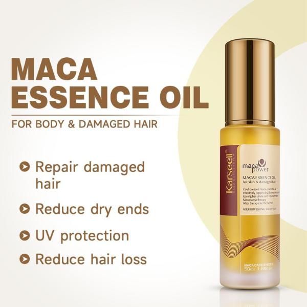Karseell Hair Oil Moroccan Argan Oil for Hair & Skin, Cold Pressed Maca Essence Argan Oil Hair Oil for Dry Damaged Hair All Hair Types 50ml Haircare Repair shampoo   moisture hygieneproducts Scent Comfort Moisturize Hydrating Hydrate Moisturizing 4