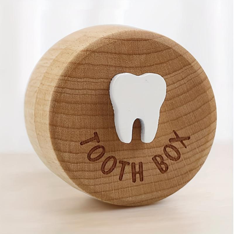Product Introduction of 1pc Tooth Fairy Box, Tooth Fairy Keepsake Box, 3D Carved Wooden Box, Souvenir, Cute Tooth Holder, Great Christmas Halloween Thanksgiving Day Gift, New Year's Gift, Valentine's Day Gift 0