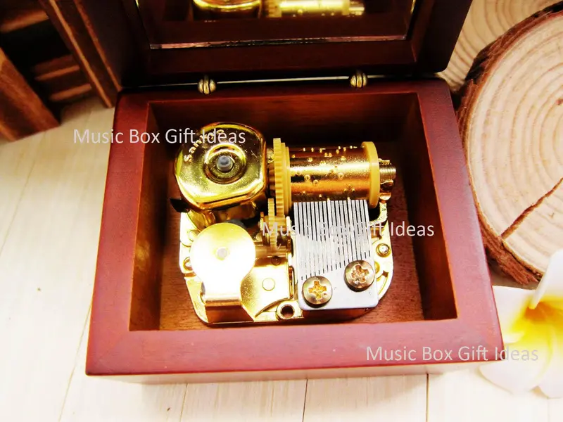 Personalized Harry Potter Hedwig's Theme Soundtrack 18-Note Sankyo Music Box Gift (Wooden Clockwork, Wooden Engraving) 2