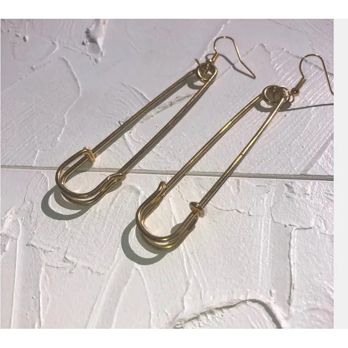 Safety pin earrings