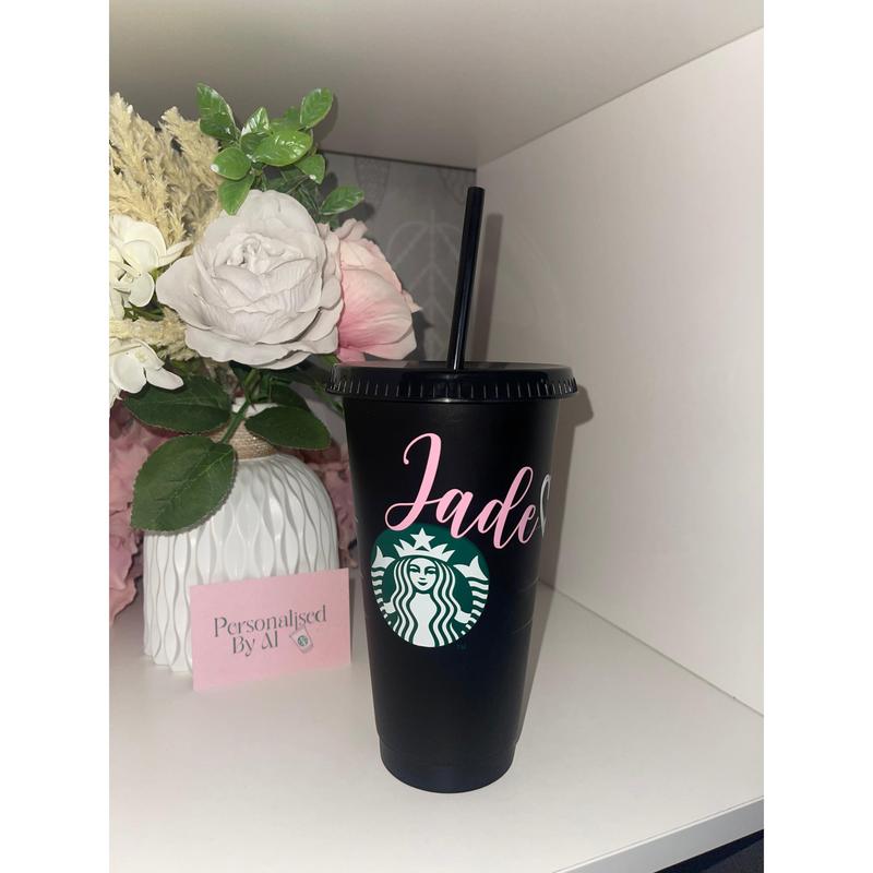 Personalised Black Starbucks Cup 1