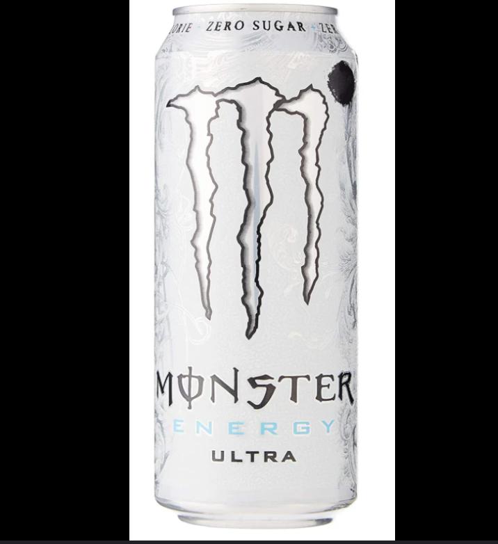 Monster Energy Ultra White 24-Pack Sugar-Free Energy Drink, 500ml Cans - Sport, Beverage Flavor 2