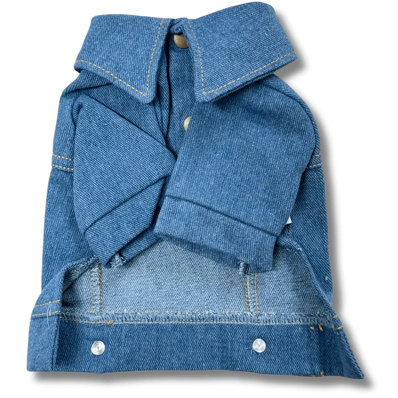 Denim 'Printed' Dog Jacket 5