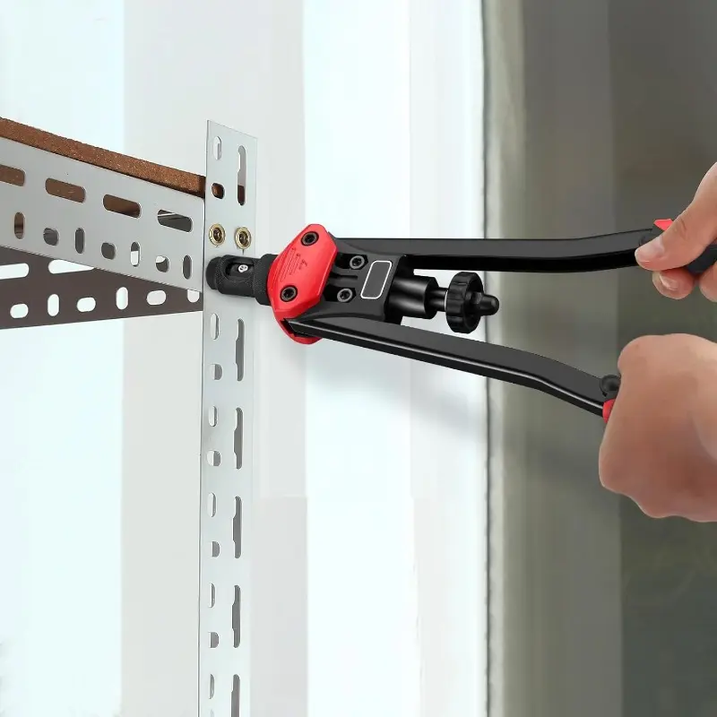 Proster Rivet Nut Tool 16'' Heavy Duty Hand Rivet Nut Gun with 7 Mandrels M3 M4 M5 M6 M8 M10 M12 Rivnut Gun 100PCS Rivnut for Home and Workshop 6