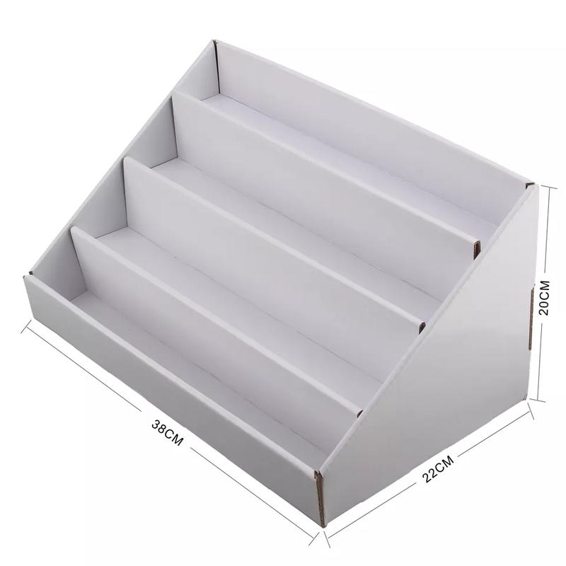 2 X4 Tiers Children Bookcase Toy Book Cardboard Display Stand Kid Rack Bedroom 2