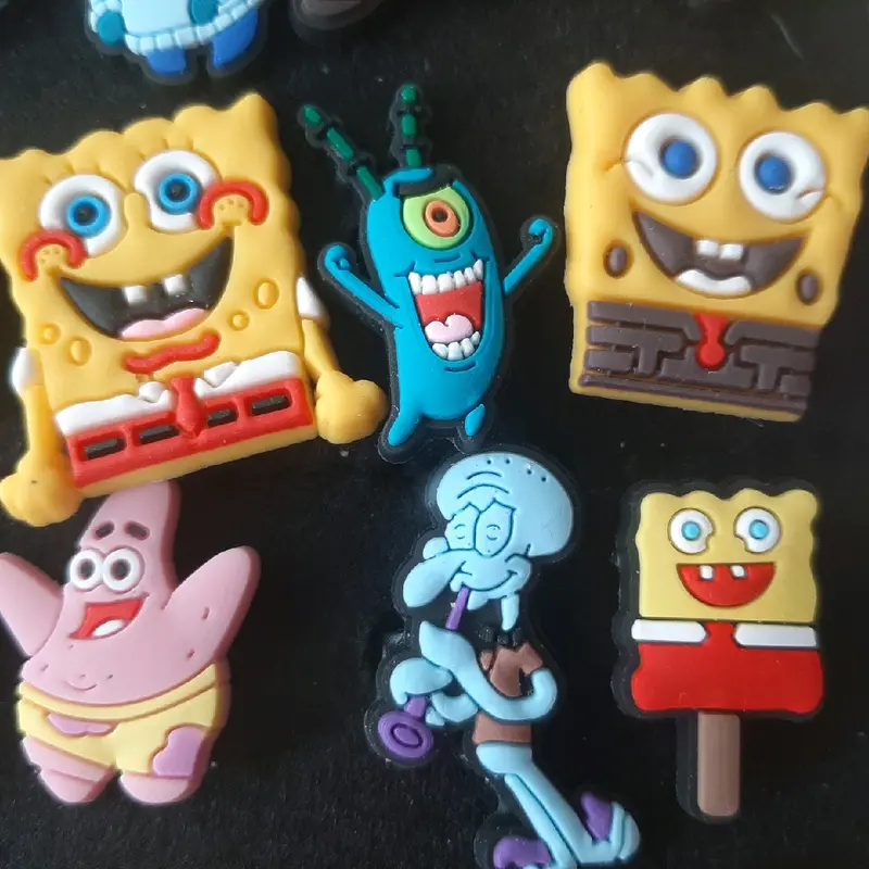 Sponge B Croc Charm Character Set Jibbitz Shoe Charm for Shoe Decoration - Footwear, Comfort.  Brand new 4