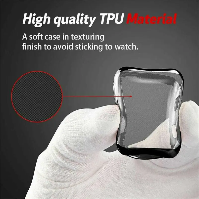 Full Soft TPU Screen Protector Case Cover for Apple Watch 1 2 3 4 5 6 7 8 9 SE Accessories Wearable Protection Handheld Protective 2