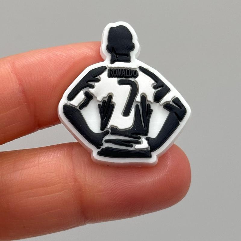 Football Shoe Charms for Croc shoe style -  Footwear- birthday gifts - cute and fun 3